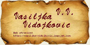 Vasiljka Vidojković vizit kartica